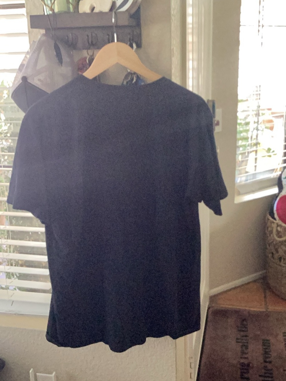 & Other Stories Black Graphic Tee with White Text - Picture 2 of 2